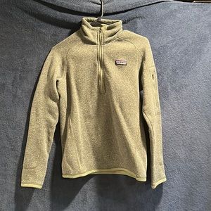 Patagonia better sweater 1/4 zip green